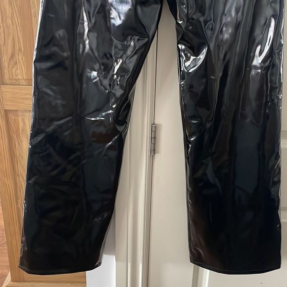 Simon Miller wide leg patent faux leather zip up pants - Picture 15 of 15